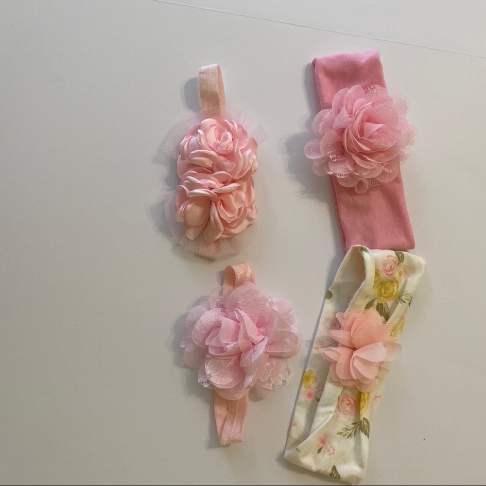Baby girl headband bundle